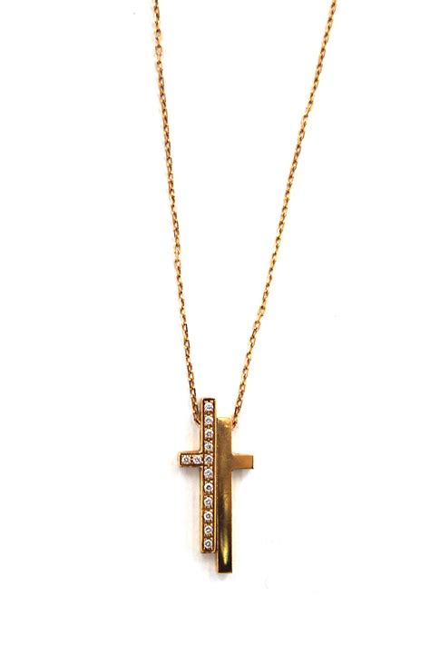 gucci cross necklace sale|gucci diamond split cross necklace.